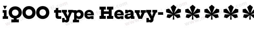 iQOO type Heavy字体转换
